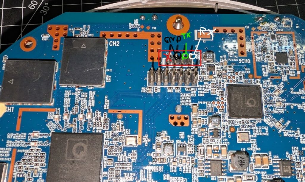 UART Pinbelegung Sophos AP 55C OpenWRT Flashen